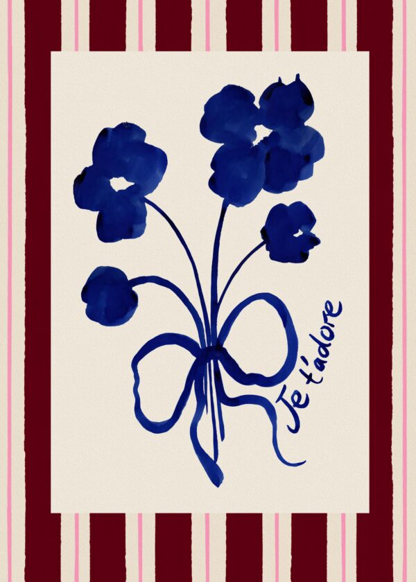 Emily Daborn - I Adore You Bouquet Print