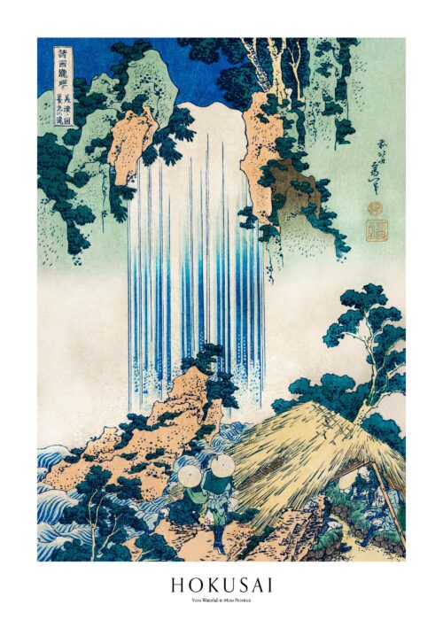Hokusai - Yoro Waterfall in Mino Province Print Hokusai - Yoro Waterfall in Mino Province Print