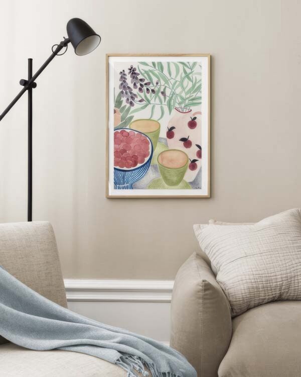 La Poire - Still Life with Tea and Grapes