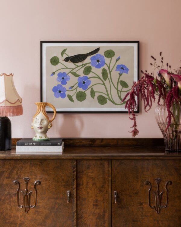 Megan Galante - Garden Pansey Print