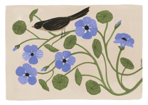 Megan Galante - Garden Pansey Print