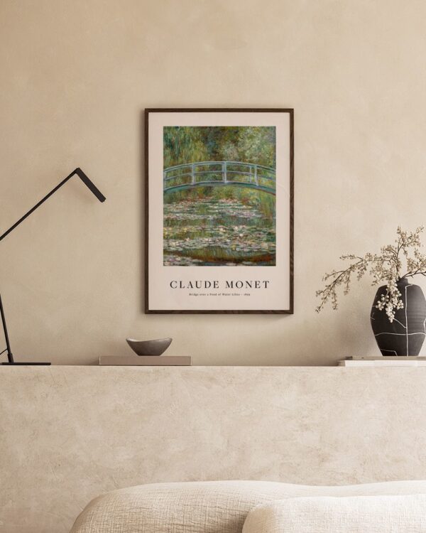 Monet - Bridge over a Pond of Water Lilies Print Monet - Bridge over a Pond of Water Lilies Print