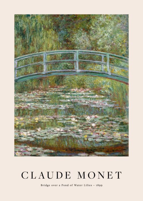 Monet - Bridge over a Pond of Water Lilies Print Monet - Bridge over a Pond of Water Lilies Print
