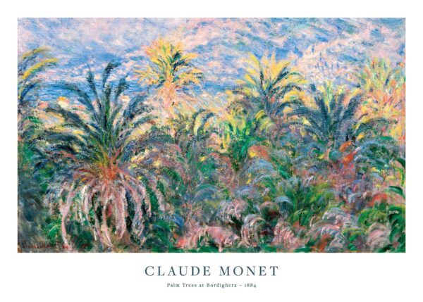 Monet - Palm Trees at Bordighera Print Monet - Palm Trees at Bordighera Print