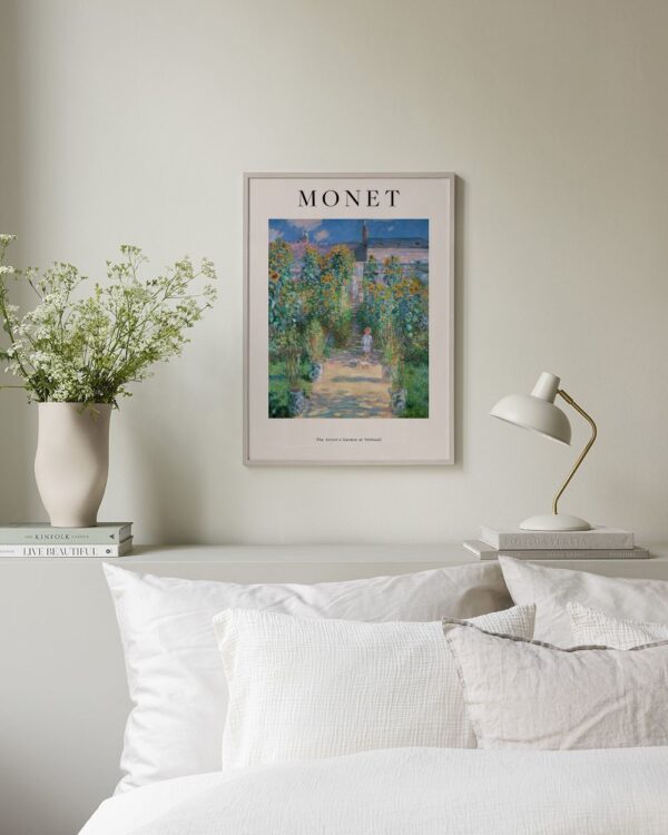 Monet - The Artist's Garden at Vétheuil Print Monet - The Artist's Garden at Vétheuil Print
