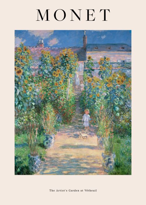 Monet - The Artist's Garden at Vétheuil Print Monet - The Artist's Garden at Vétheuil Print