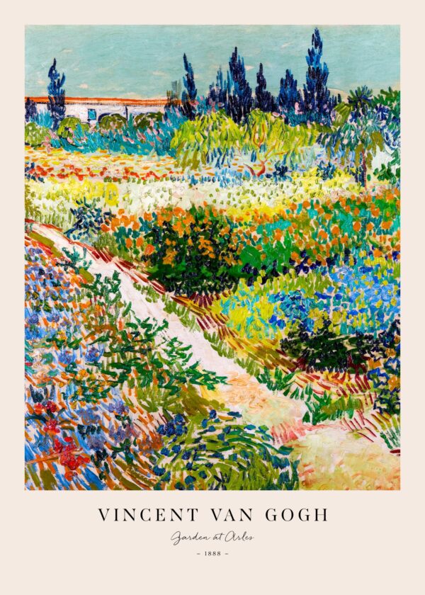 Van Gogh - Garden at Arles Print Van Gogh - Garden at Arles Print