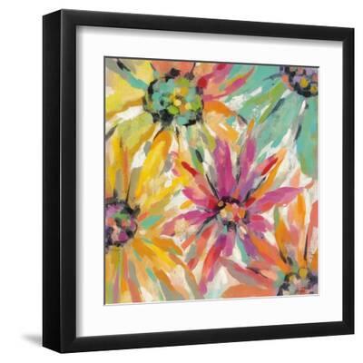 Abstracted Petals II - Black Framed Art Print Wall Art, 12x12