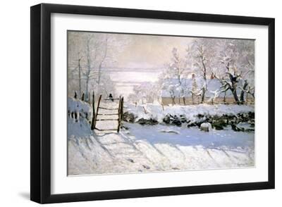 Claude Monet: The Magpie - Black Framed Art Print Wall Art, 18x12