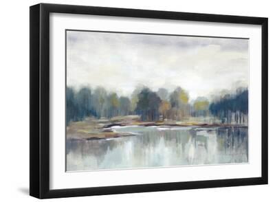 Cool Spring Day Neutral - Black Framed Art Print Wall Art, 18x12