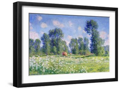 Effect of Spring, Giverny, 1890 - Black Framed Art Print Wall Art, 18x12