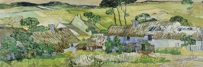 Farmhouses at Auvers, 1890 - Giclee Print, 36x12