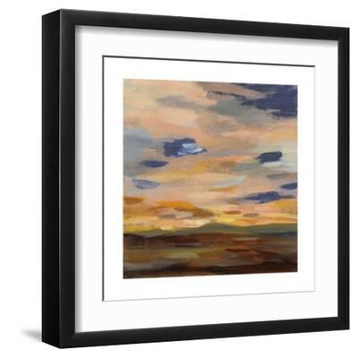 High Desert Sky III Navy - Black Framed Art Print Wall Art, 12x12