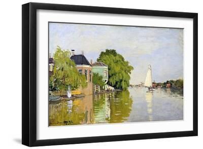 Houses on the Achterzaan - Black Framed Art Print Wall Art, 18x12