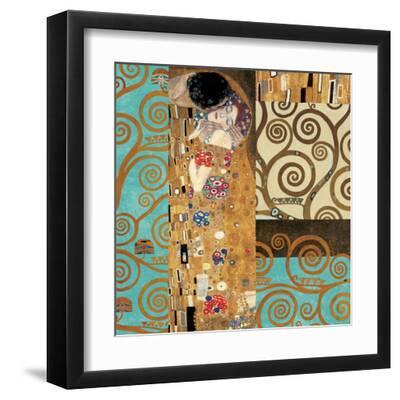 Klimt IV 150° Anniversary - Black Framed Art Print Wall Art, 12x12
