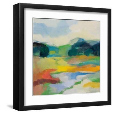 Lush Green I - Black Framed Art Print Wall Art, 12x12