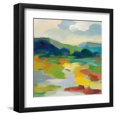 Lush Green II - Black Framed Art Print Wall Art, 12x12