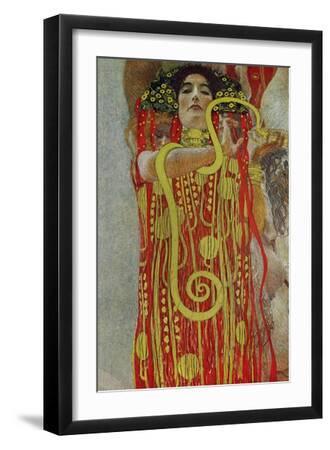Medicine, Part of the Ceiling Fresco for the Vienna University, 1900/07 - Black Framed Art Print Wall Art, 12x18