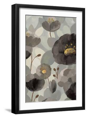 Morning Bloom Greige III - Black Framed Art Print Wall Art, 12x18