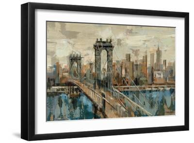 New York View - Black Framed Art Print Wall Art, 18x12