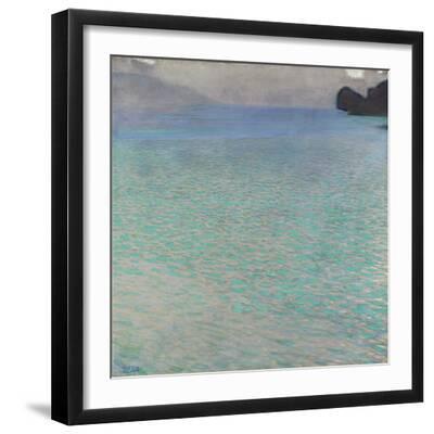 On Lake Attersee, 1900 - Black Framed Art Print Wall Art, 16x16