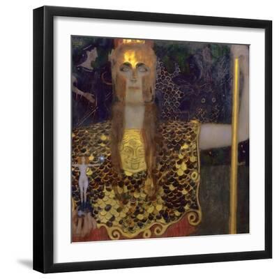 Pallas Athena, 1898 - Black Framed Art Print Wall Art, 16x16