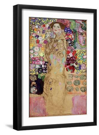 Portrait of a Lady, 1917-18 - Black Framed Art Print Wall Art, 12x18
