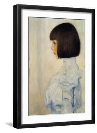 Portrait of Helene Klimt, 1898 - Black Framed Art Print Wall Art, 12x18