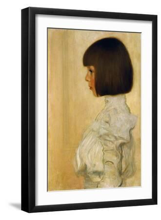 Portrait of Helene Klimt - Black Framed Art Print Wall Art, 12x18