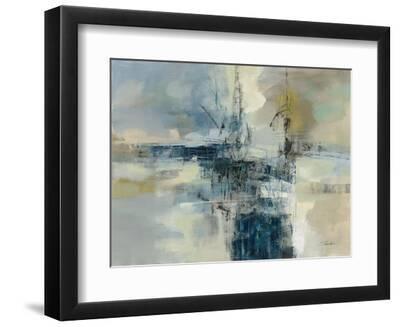 Sea Port - Black Framed Art Print Wall Art, 12x9
