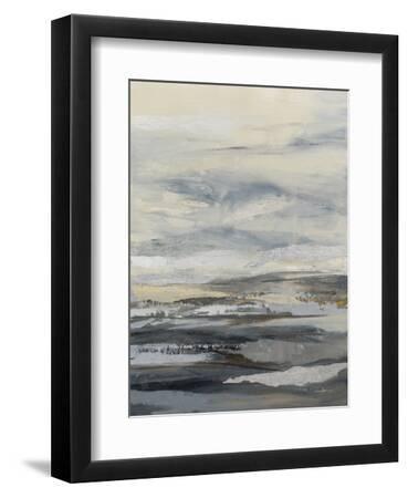 Silver Sand I - Black Framed Art Print Wall Art, 9x12