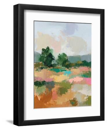 Spring Landscape I - Black Framed Art Print Wall Art, 9x12