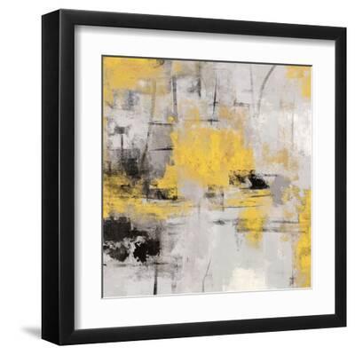 Stone Gardens III Yellow - Black Framed Art Print Wall Art, 12x12