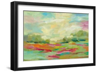 Sunny Fields - Black Framed Art Print Wall Art, 18x12