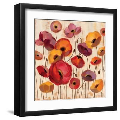 Sunrise Anemones - Black Framed Art Print Wall Art, 12x12