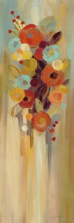 Tall Autumn Flowers II - Wall Art Print, 12x36