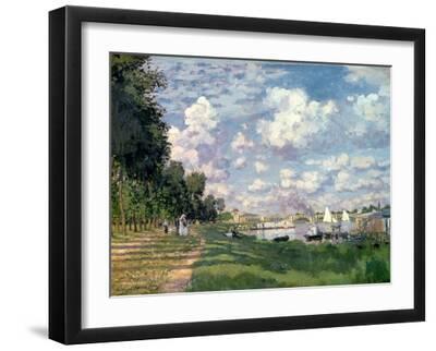 The Marina at Argenteuil, 1872 - Black Framed Art Print Wall Art, 16x12