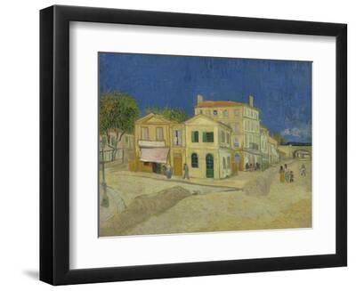 The Yellow House, 1888 - Black Framed Art Print Wall Art, 12x9