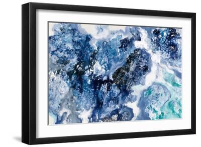 Tidal Reflection Crop - Black Framed Art Print Wall Art, 18x12