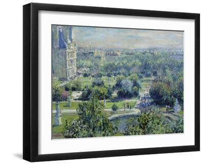 View of the Tuileries Gardens, Paris, 1876 - Black Framed Art Print Wall Art, 16x12